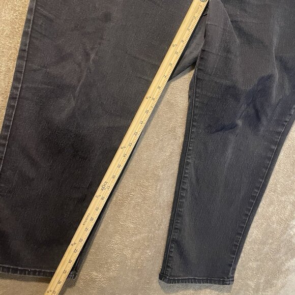 CATHERINES Jeans Womens 24WP Moderately Fit Curvy Charcoal Black Straight Leg - Picture 5 of 6